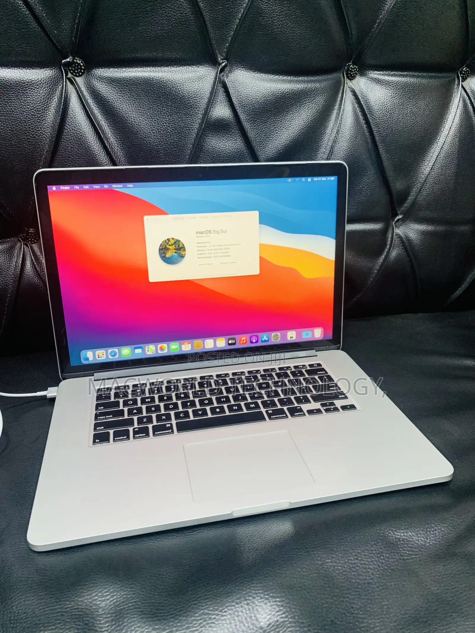 Laptop Apple MacBook Pro 2015 16GB Intel Core I7 SSD 256GB