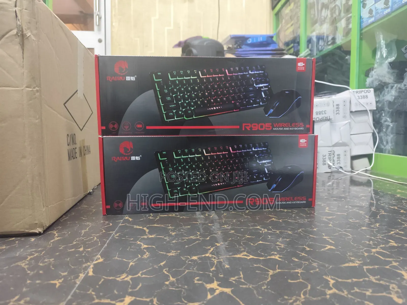 Raiku R905 RGB Wireless Keyboard and Mouse With Backlight
