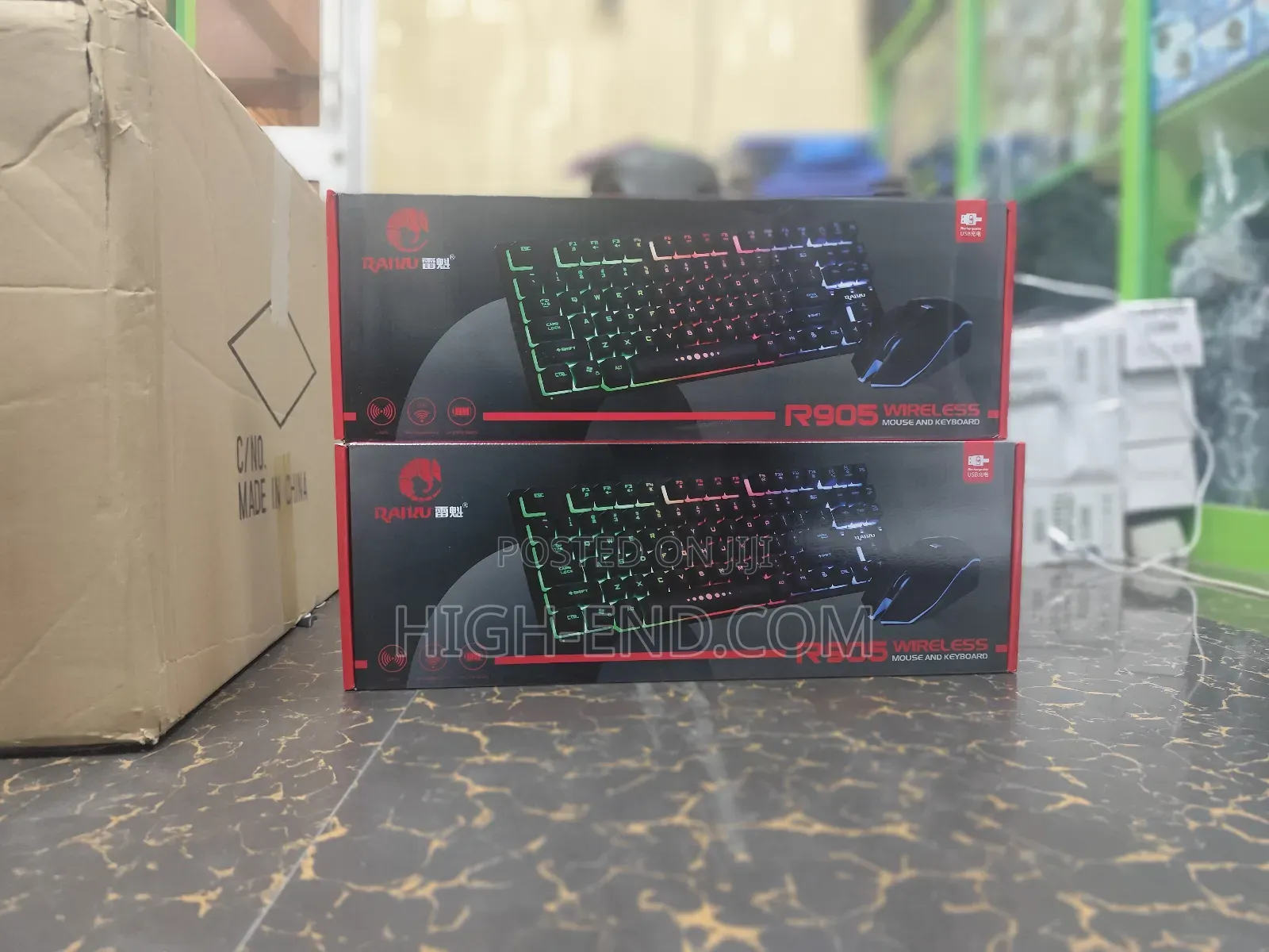 Raiku R905 RGB Wireless Keyboard and Mouse With Backlight