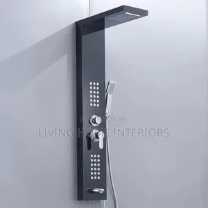 Matte Black Power Shower