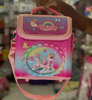 Unicorn Cartoon Character Insulated Lunch Bag