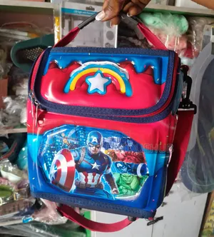 Captain America Cartoon Character Insulated Lunch Bag