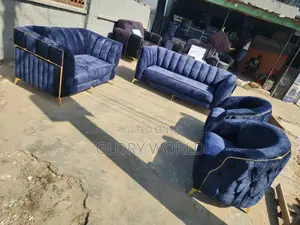 Quality Complete Set of 7 Seaters Padded Sofas