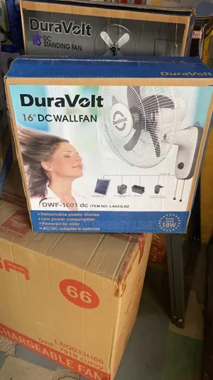 Photo - Duravolt 16 Inches Ac/Dc Solar and Inverter Wall Fan.
