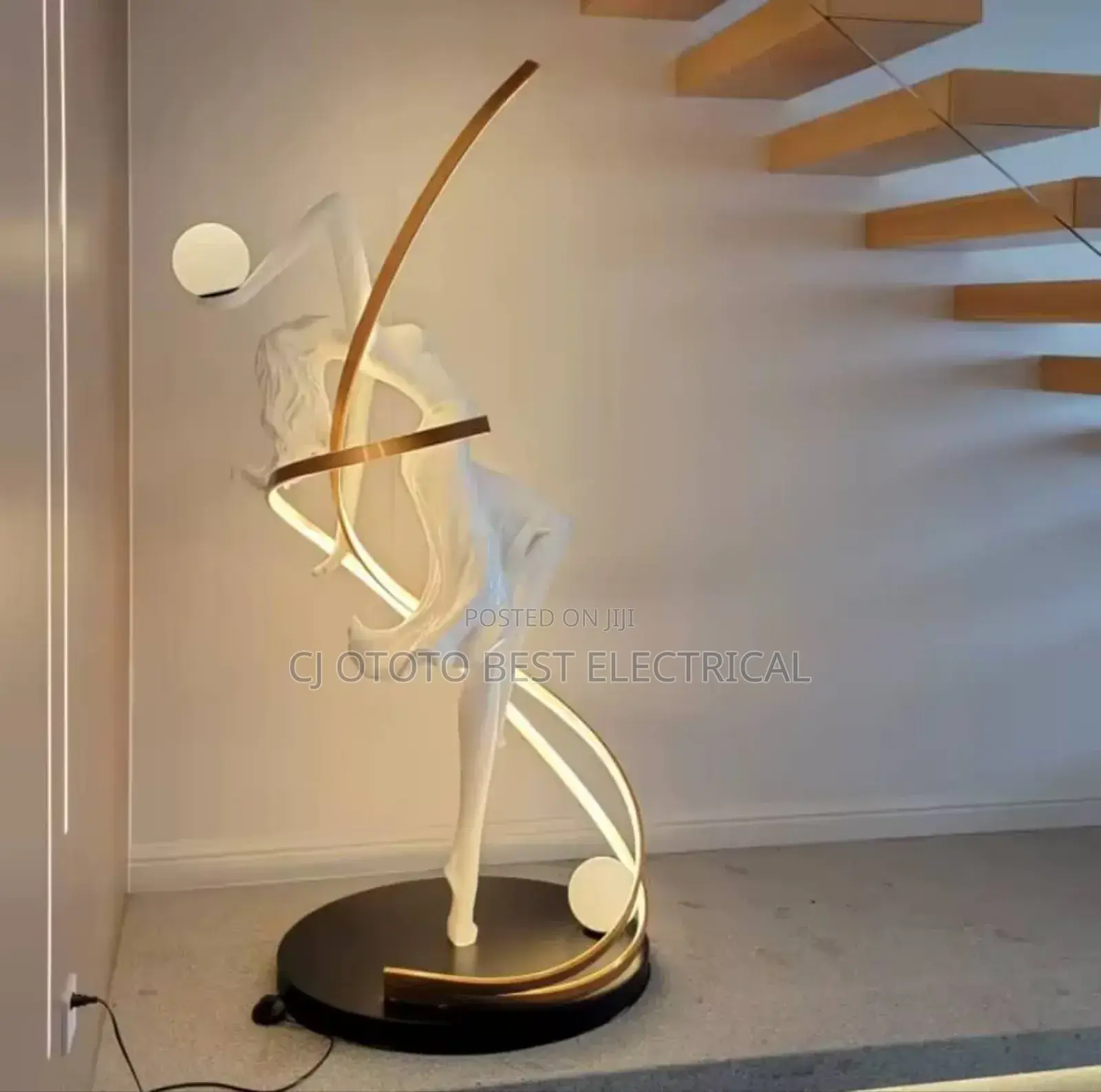 White Angel Marble Interiors Design Floor Lamp