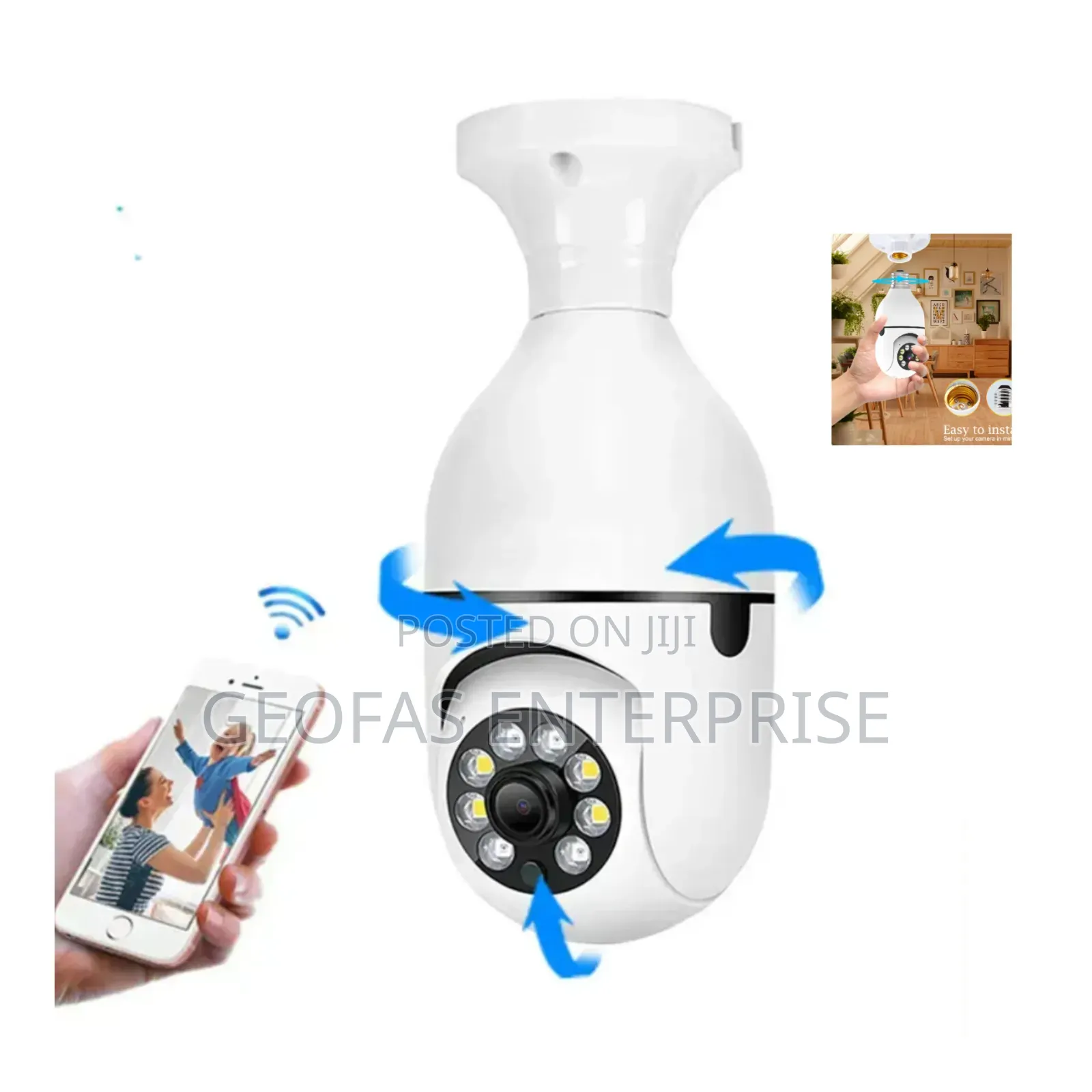 360 Degree Rotation Automatic Home Security Camera
