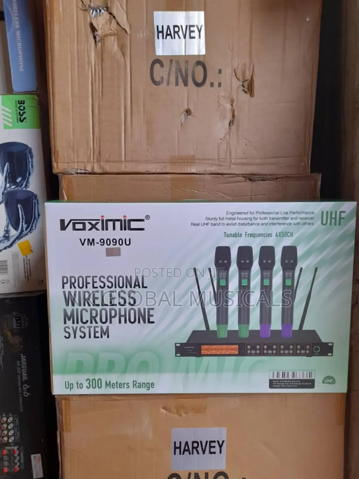 Voximic 9090u 4 Handle Uhf Wireless Mic