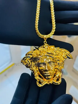 Versace Unisex Chain Necklace GLD 7h