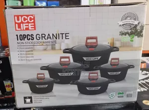 10pics Ucc Life Granite Nonstick Cookware Set