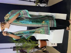 Aso Oke and Ankara Fabric Kimono Jacket