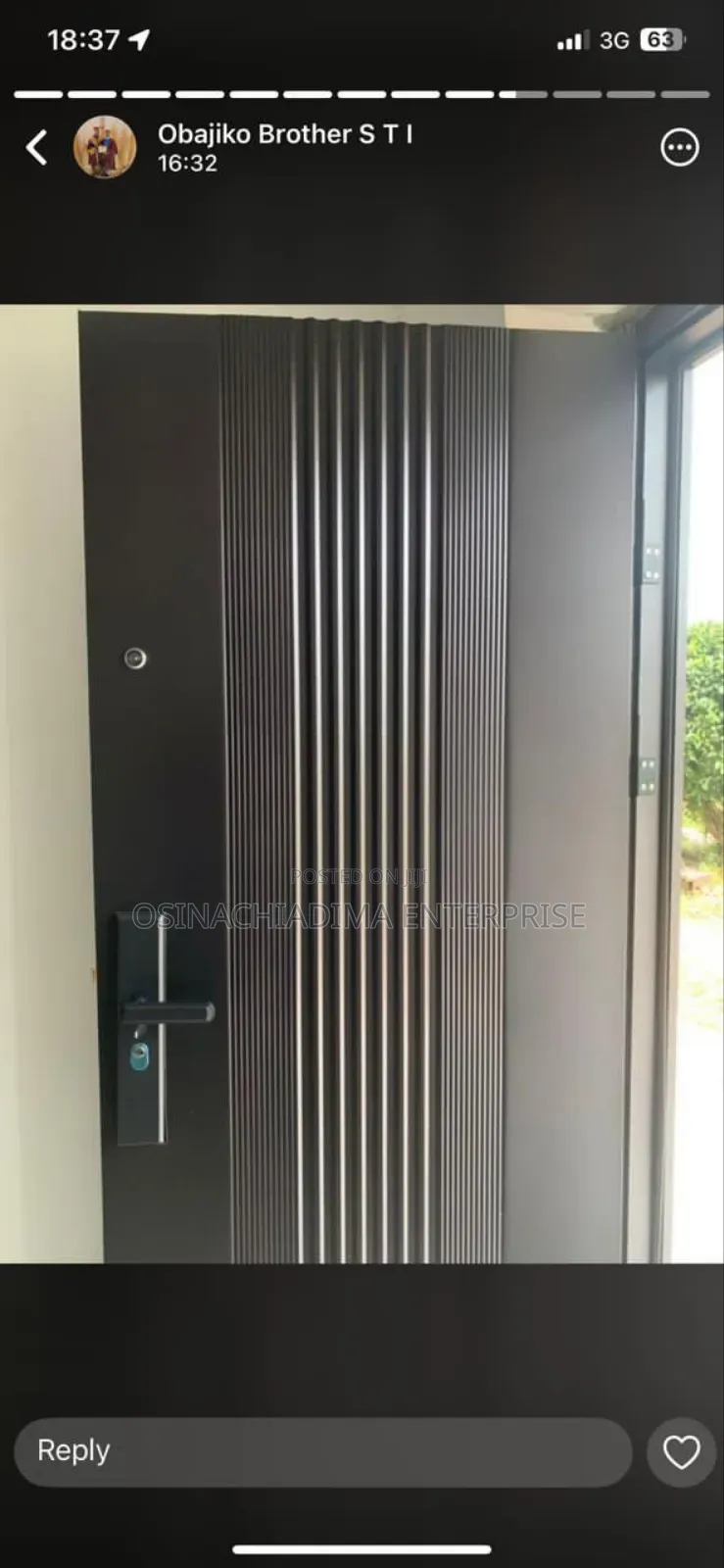 Luxury Steel Door Gf 3ft