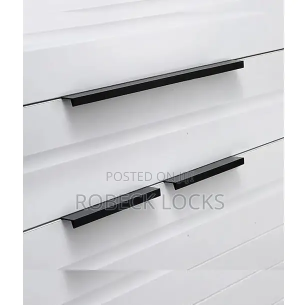 Push Pull Helper Black Hidden Cabinet Handles