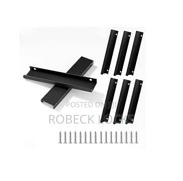 Push Pull Helper Black Hidden Cabinet Handles