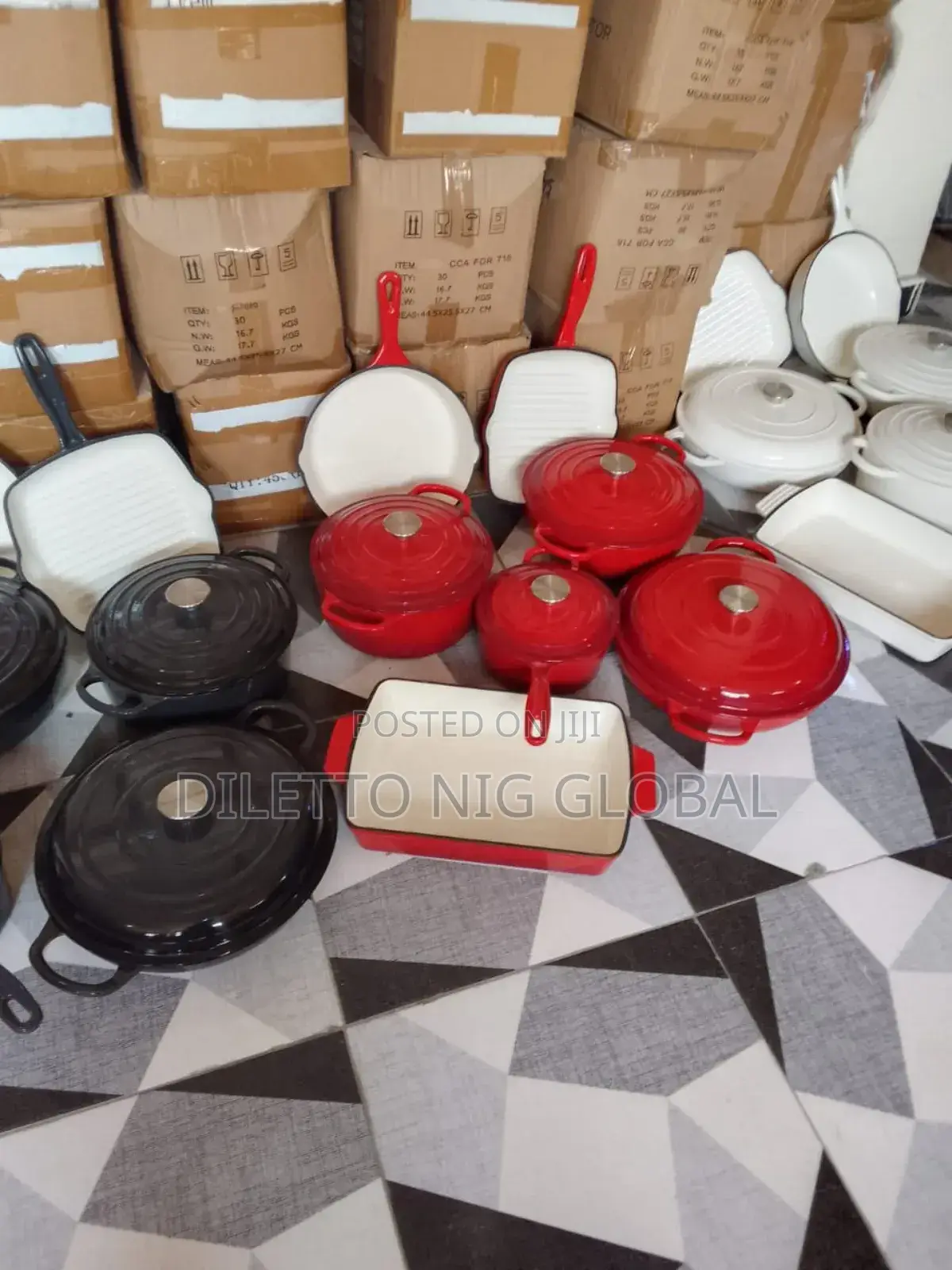 Enamel Cast Iron With Dutch Oven Cookware Set