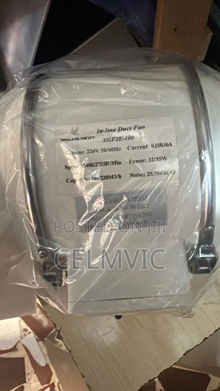 Inline Duct Fan 4inches 100mm