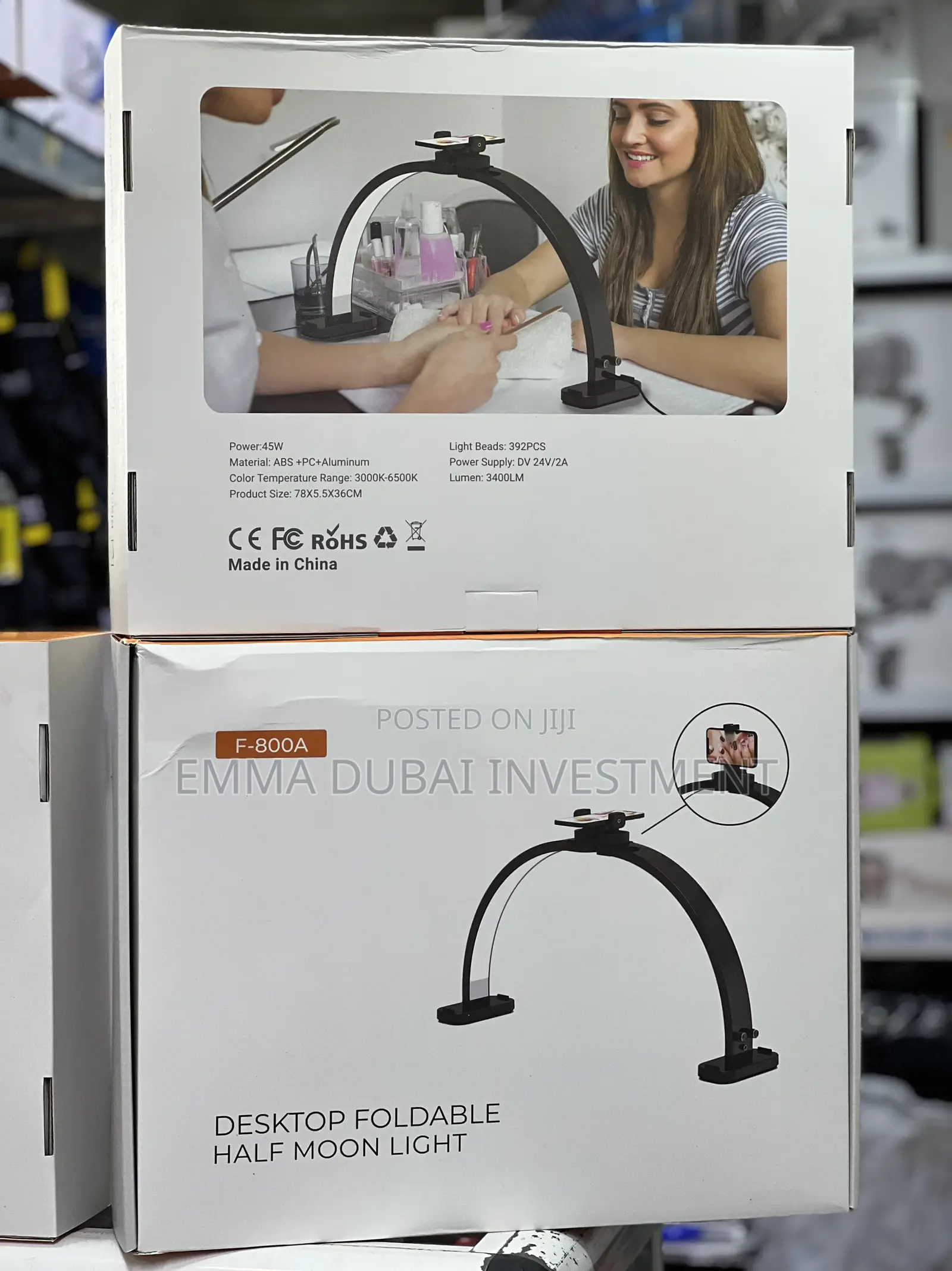 F-800a Desktop Foldable Half Moon Light