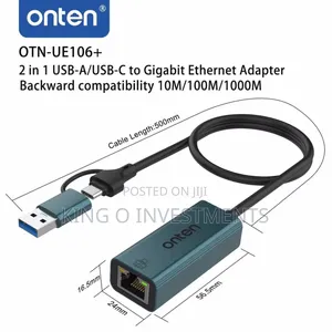 Type C/Type a to Lan Gigabit Adapter