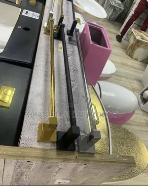 Luxury Bathroom Towel Rail Bars Gold Black Silver Finish