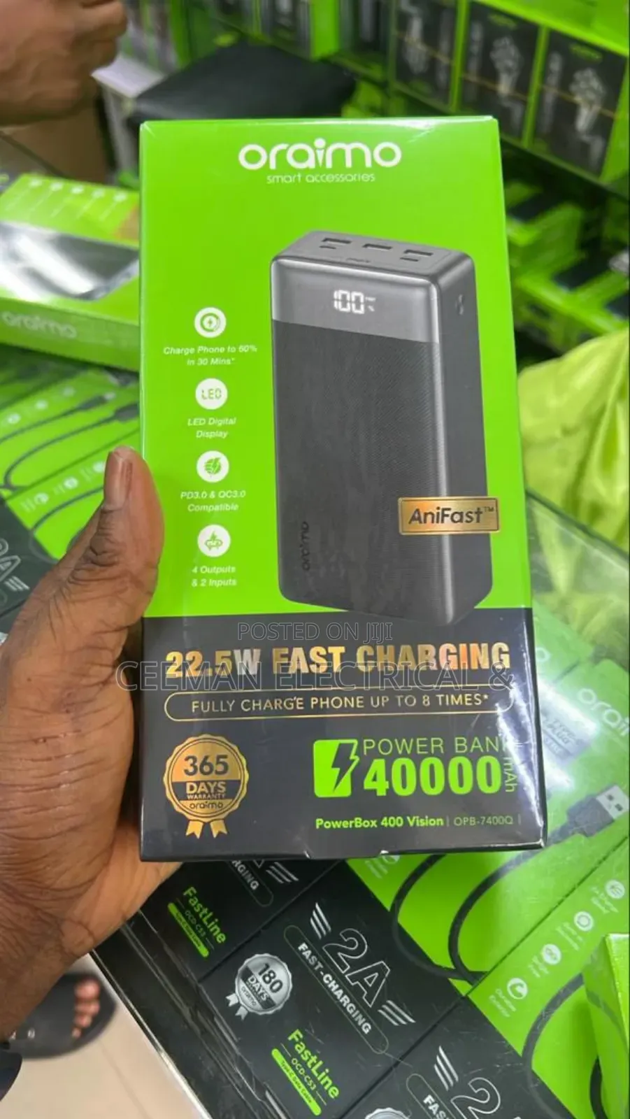40000arms Oraimo Power Bank