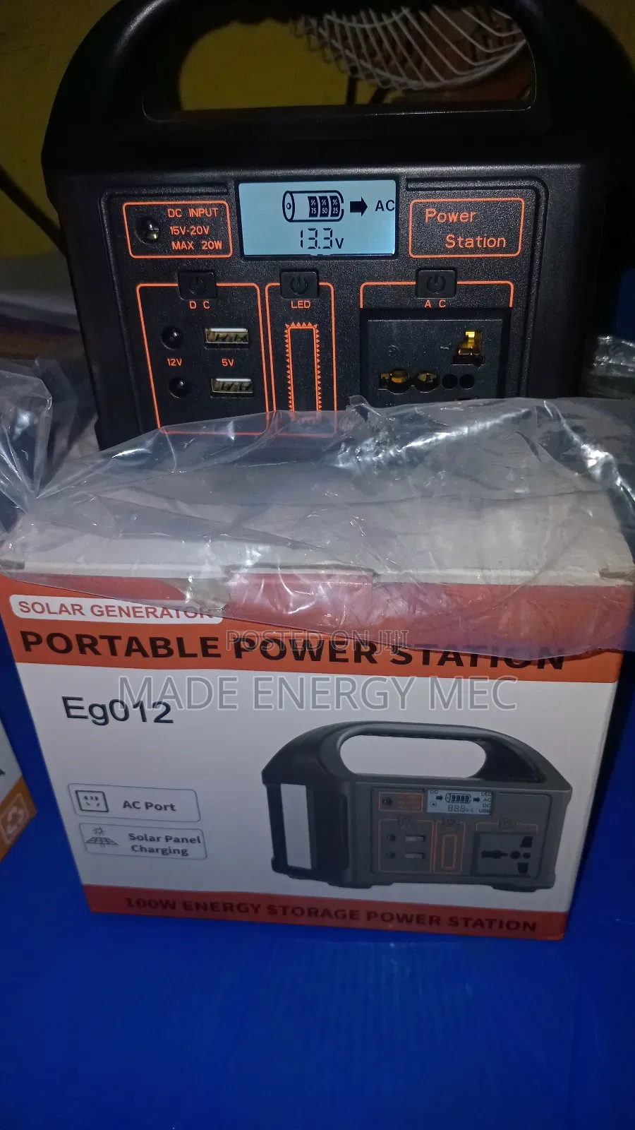 Eg012 Solar Generator 100w