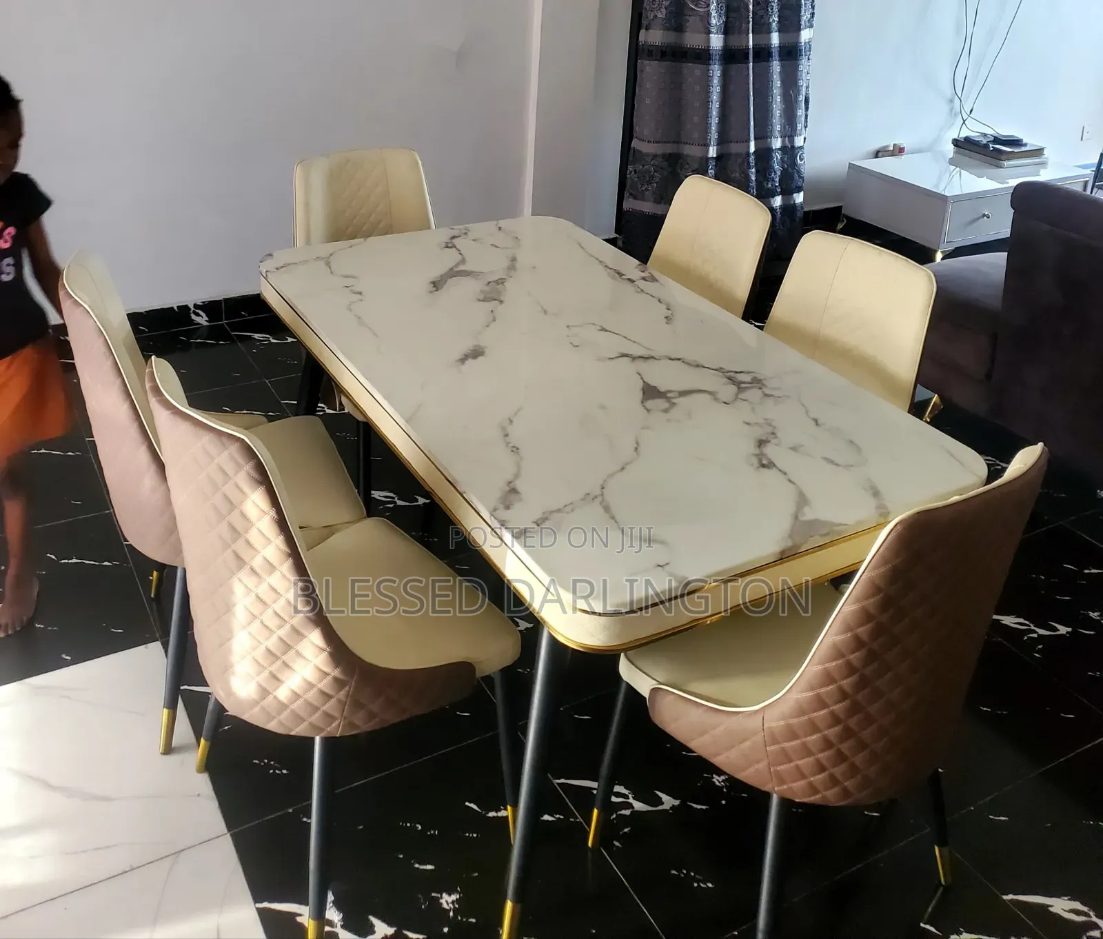 Standard Marble Dining Six Chairs