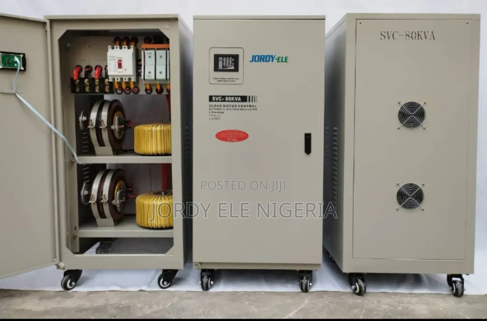 Jordy Ele 80kva Single-Phase Automatic Voltage Stabilizer.