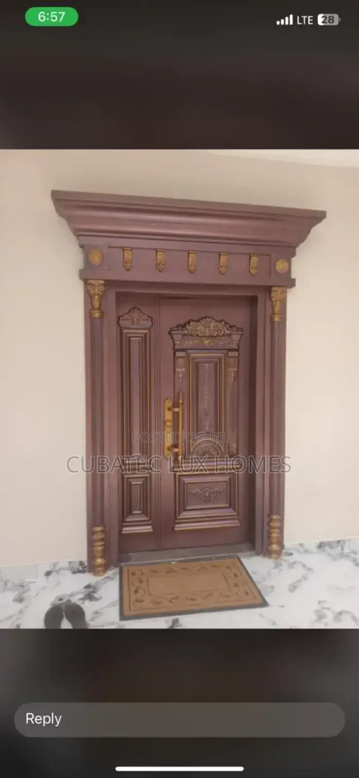 4ft Copper Arc Door