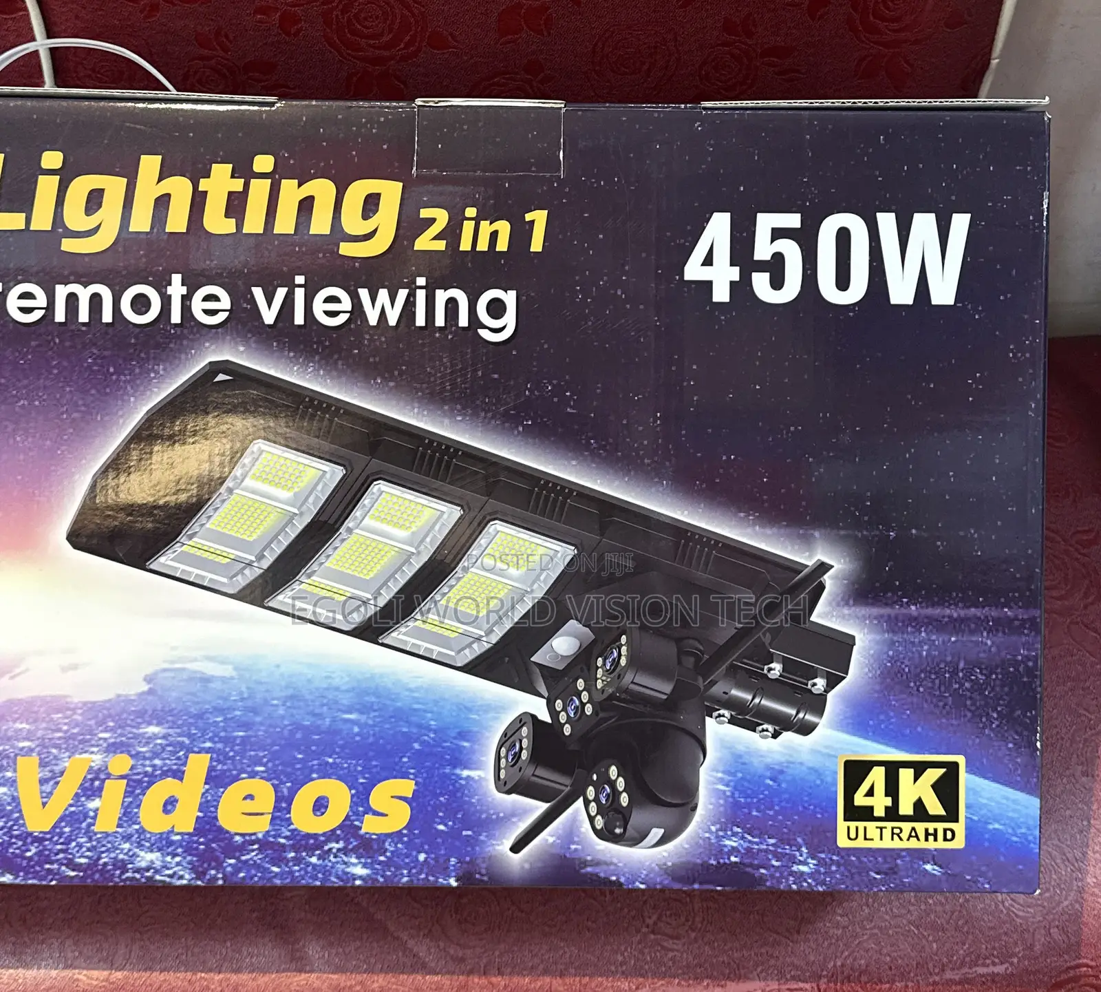 Solar Street Light With Triple Camera
