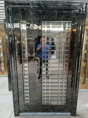 4ft Gold Glass Door