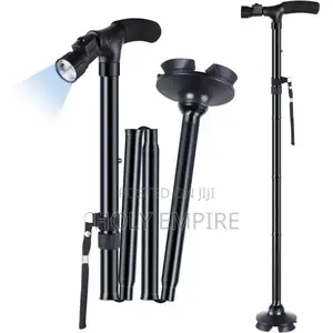 Collapsible Telescopic Folding Cane Elder Cane Led