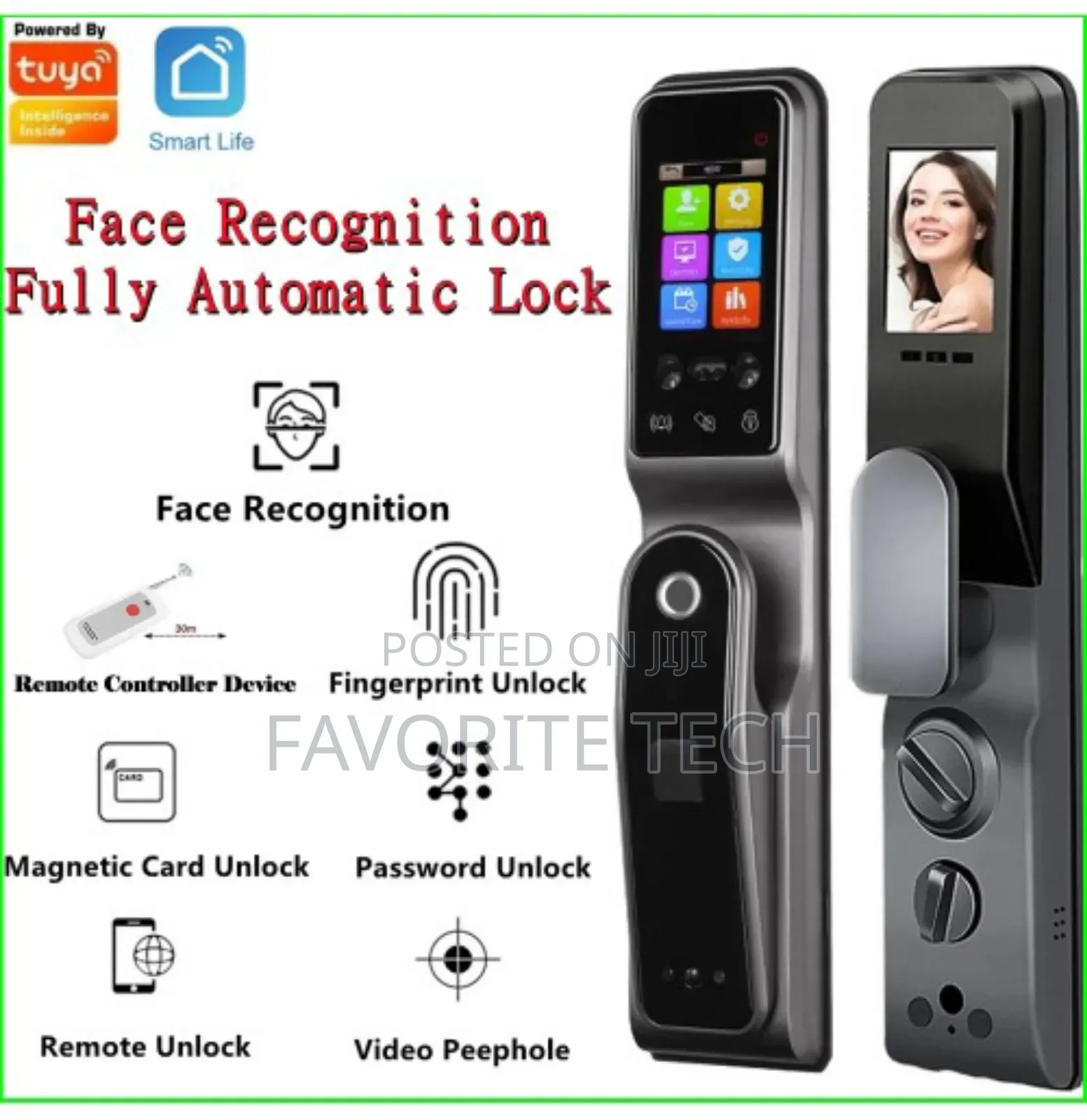 Tuya Wifi Smart Camera Door Lock