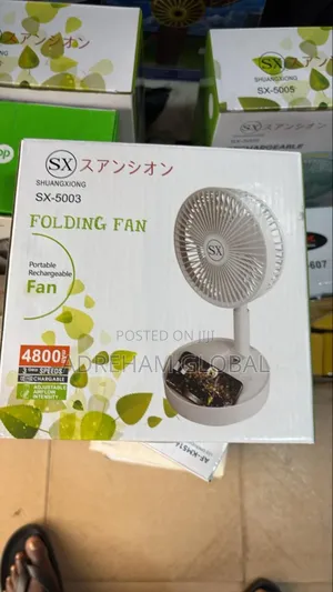 Sx Rechargeable Foldable Fan