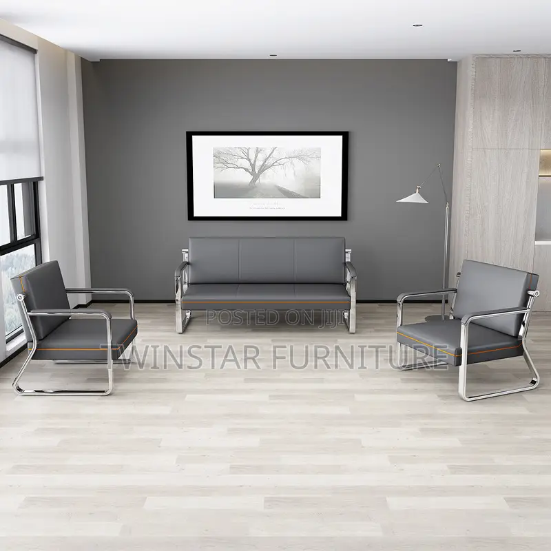 New Modern Leather 5 Seaters Sofa Chair