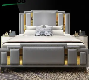 6/7 Standard King Side Bed With Two Sides Bed Drawers