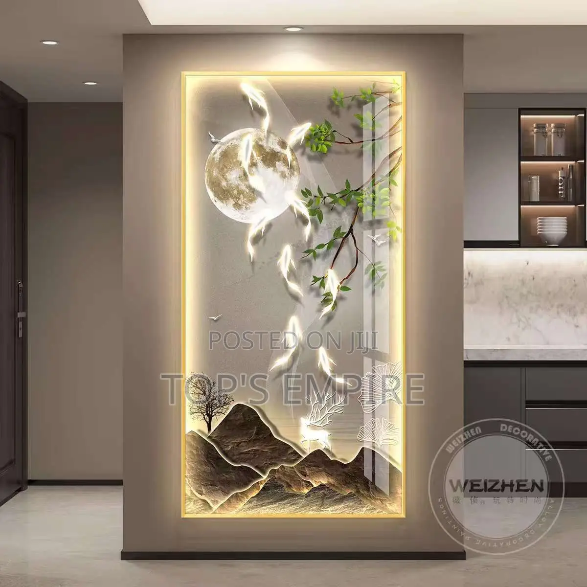 Led Crystal Porcelain Wall Lamp – Remote Switch