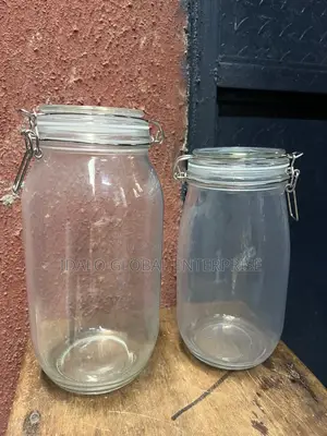 Glass Canister With Lock Lid -
