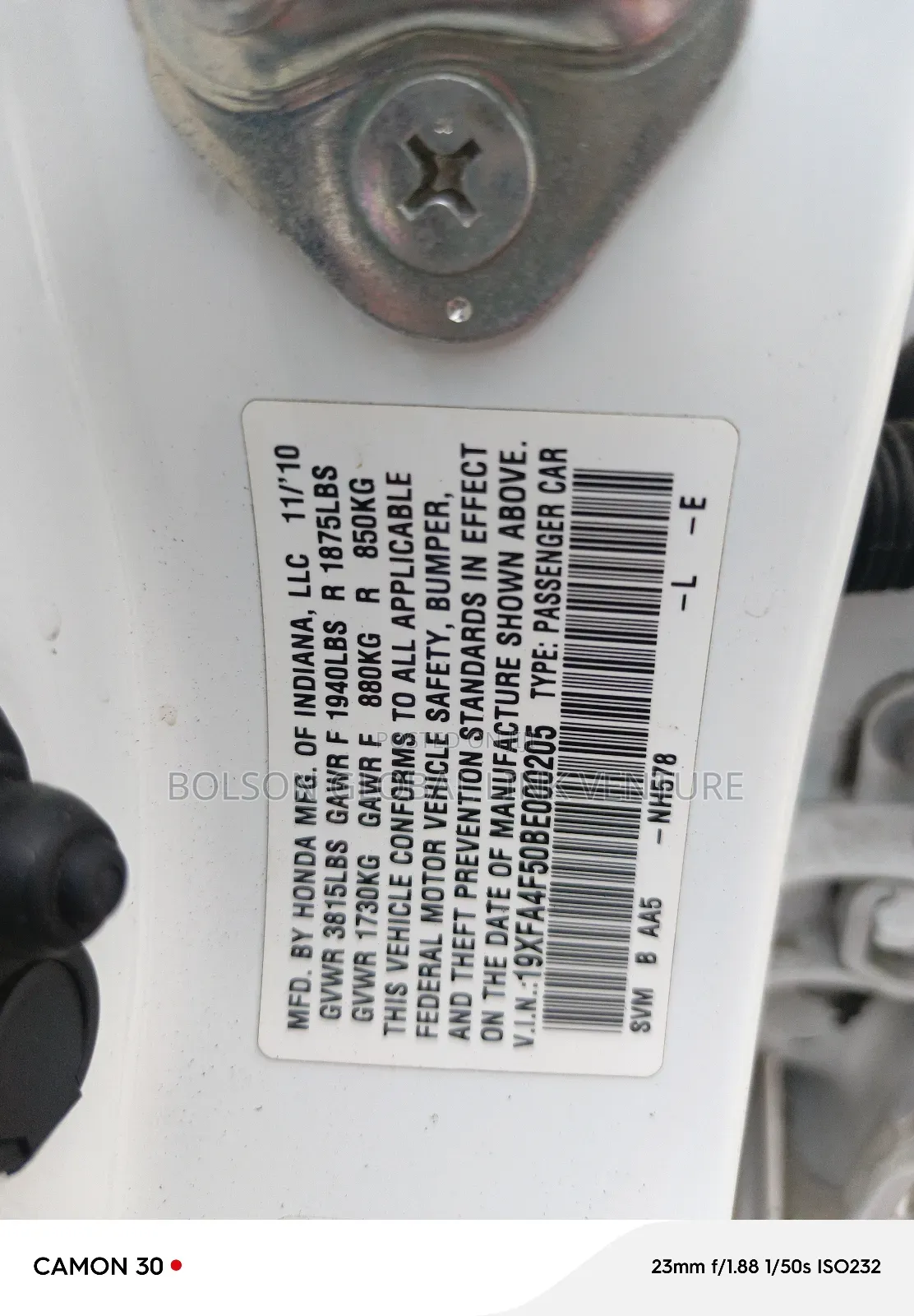 Honda Accord 2011 White