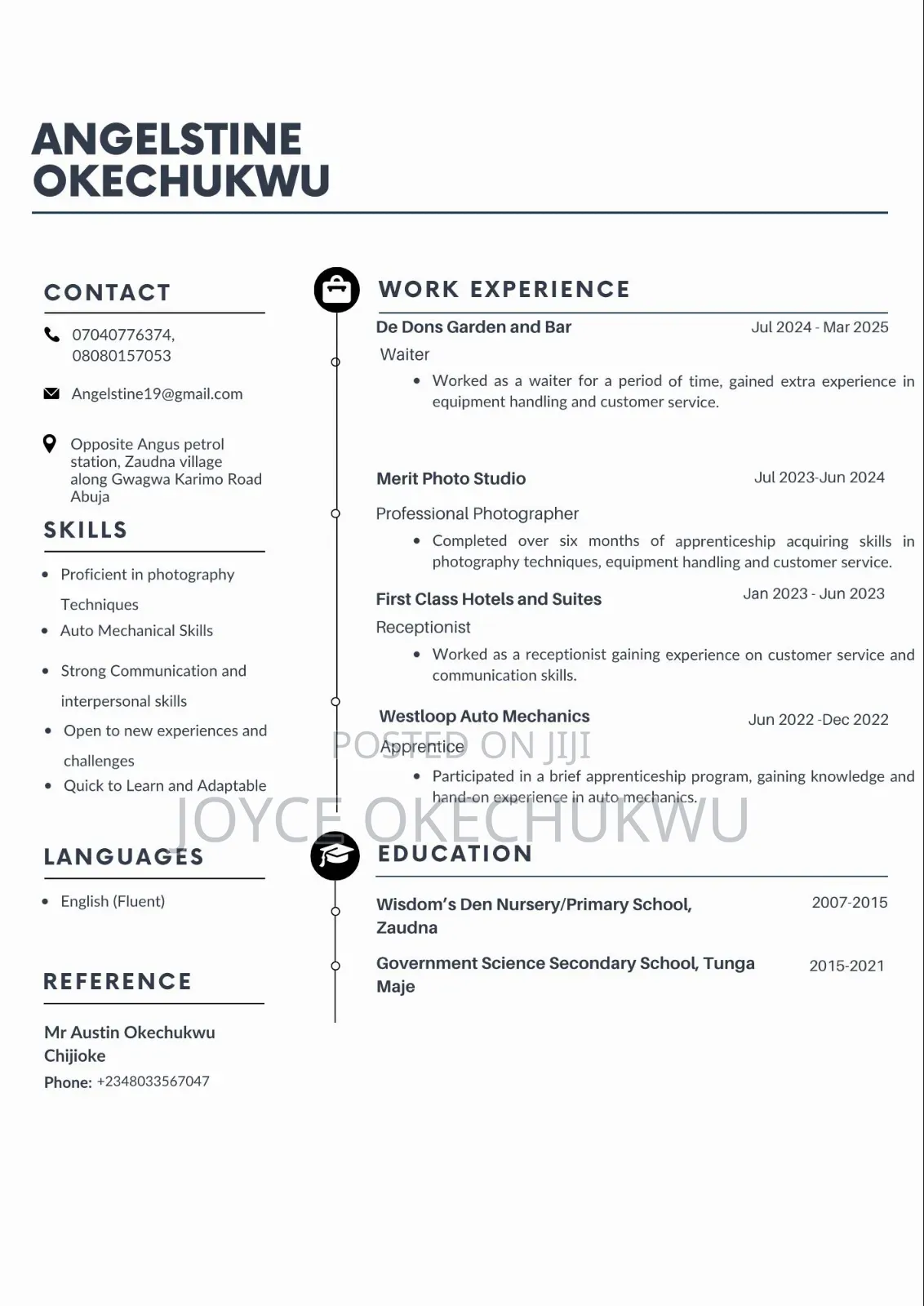 Dedicated Waiter – Quick Service Guest Satisfaction