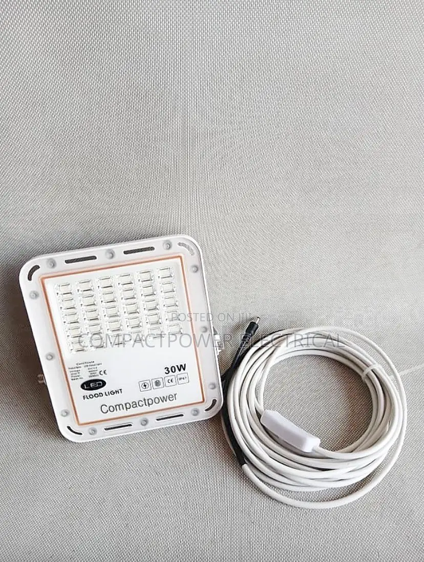 30watts 12v Dc Flood Light With 8m Cable and Switch