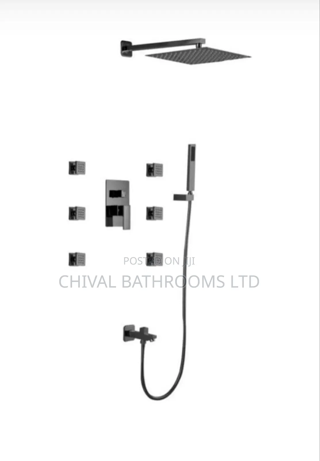 Concealed Shower With Wall Jet