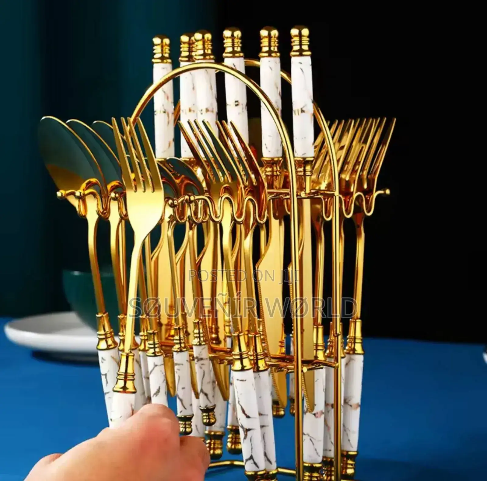 24pcs Ceramic Handle Tableware