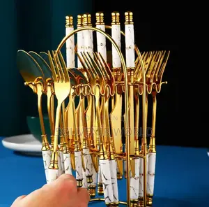 24pcs Ceramic Handle Tableware
