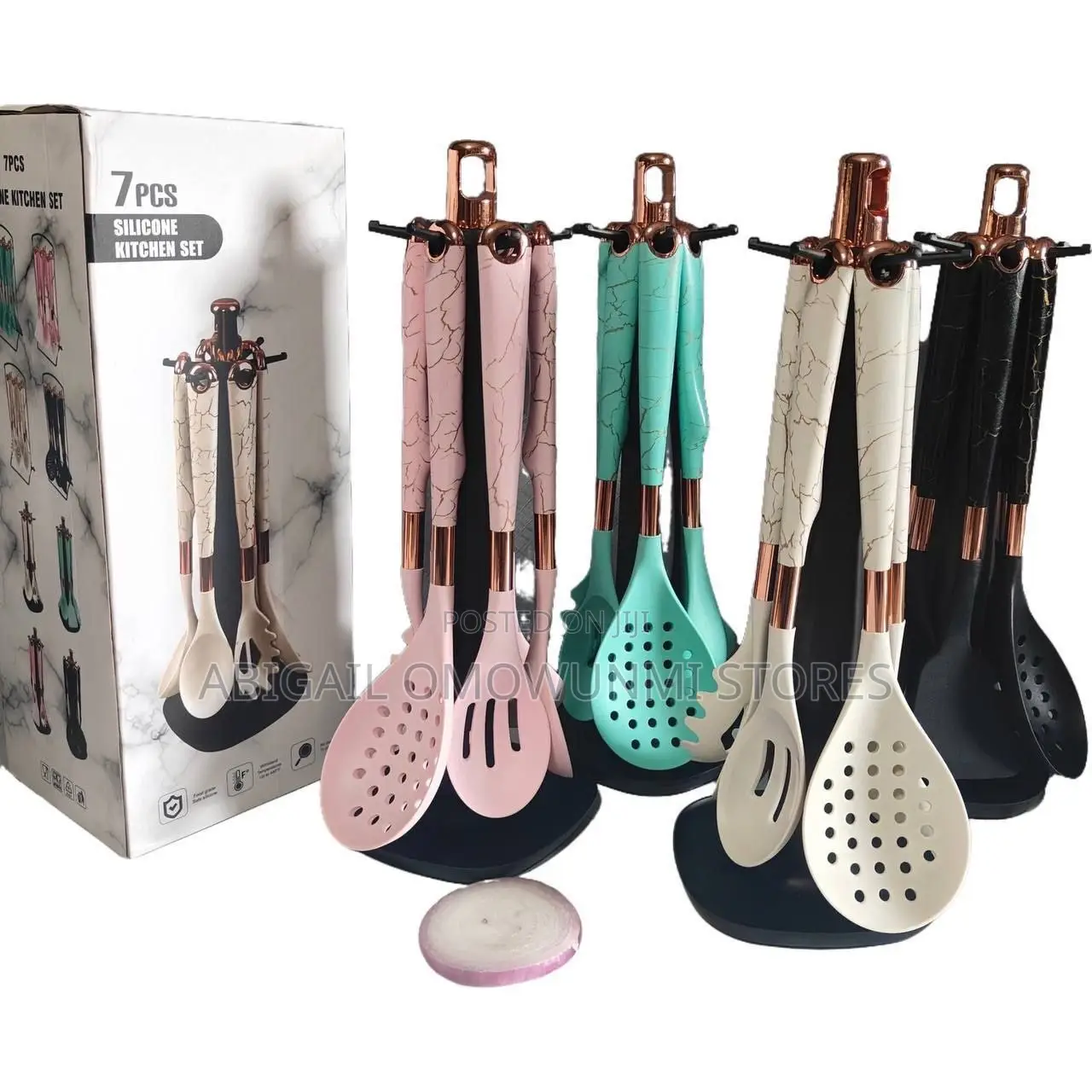 7pcs Silicone Kitchen Cookware Set