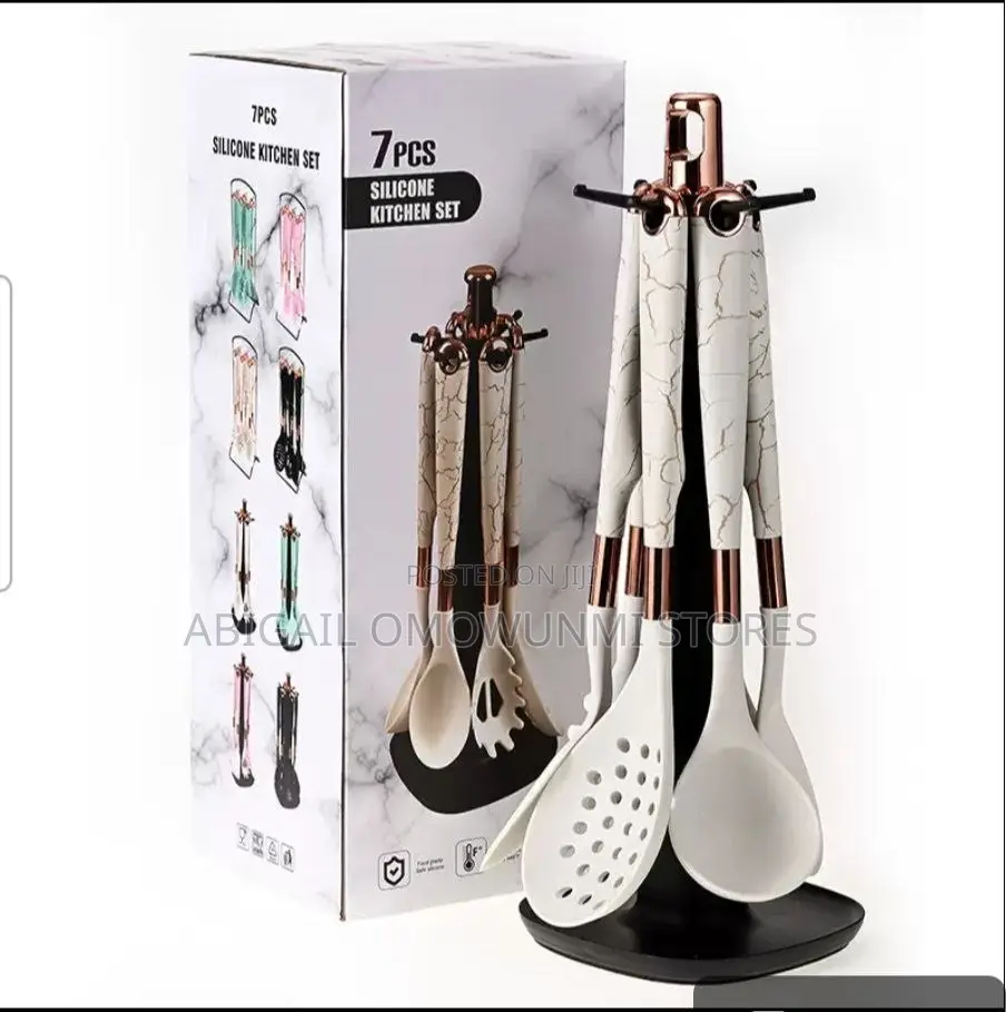 7pcs Silicone Kitchen Cookware Set