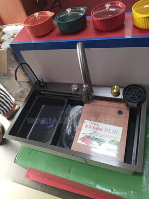 Kitchen Sink With Cup Washer Accessories.