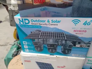 Solar CCTV Triple Lens Visual Camera