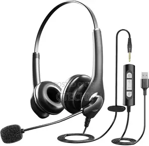 Usb Headset With Mic With 3.5mm Jack Noise Cancelling Mic