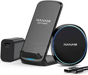 Photo - iPhone Samsung Wireless Charging Stand Charging Pad Set