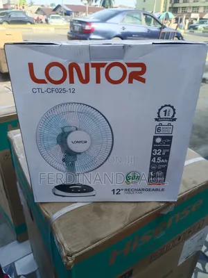 Lontor Rechargeable Table Fan 12"