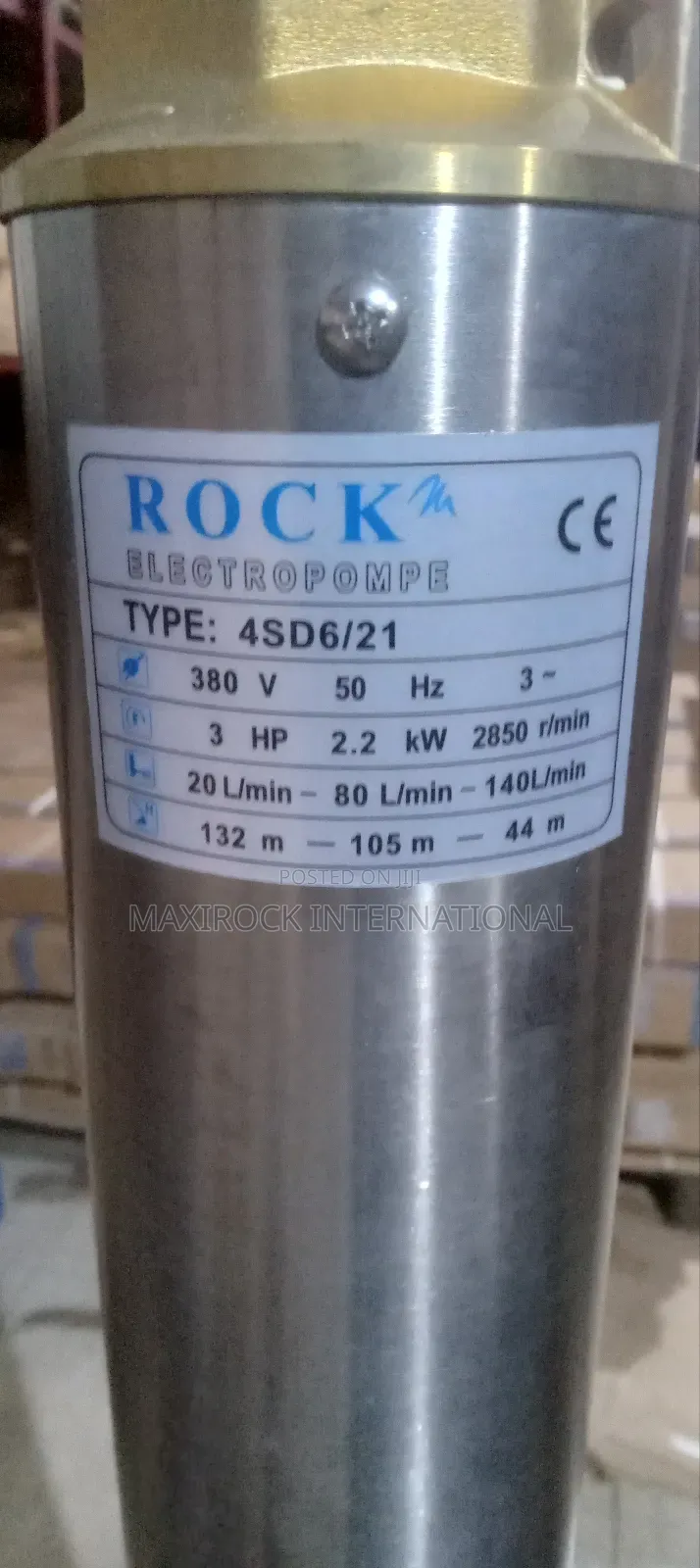 Pump Roc K 3hp 3phase 380v Rock Submersible Electric Pump Italian Technology for ...